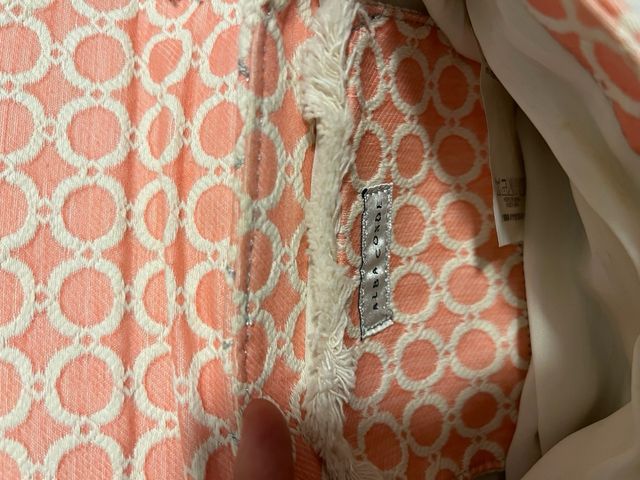 Bolso fiesta rosa y blanco