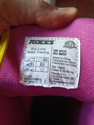 Patines Soy Luna 4 Ruedas Talla 36-37
