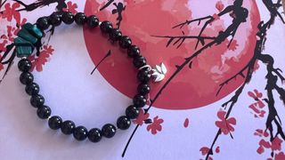 PULSERA AZABACHE + MALAQUITA