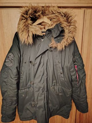 Chaqueta Alpha Industries N-3B Heritage Negra