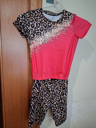 Chándal niña leopardo rosa