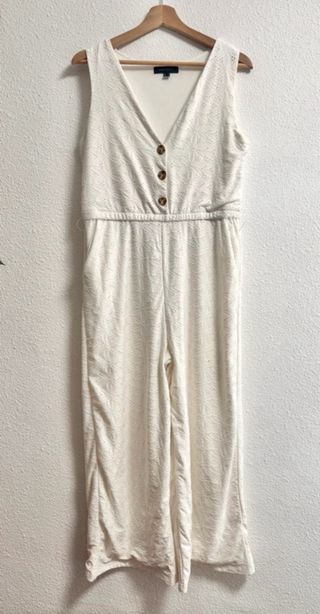 Mono elegante blanco Cortefiel