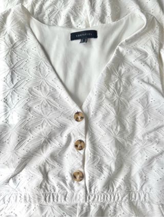 Mono elegante blanco Cortefiel