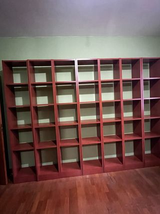 9 Librerías Modulares de Madera 210x40 cm (unidad)