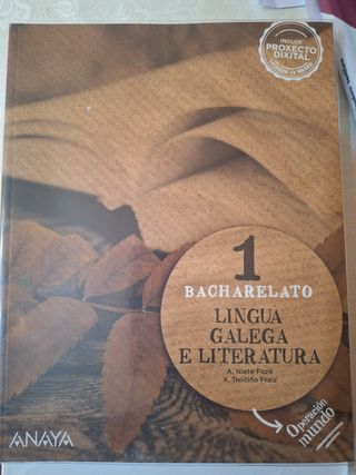 Libro 1 Bacharelato Lingua Galega E Literatura