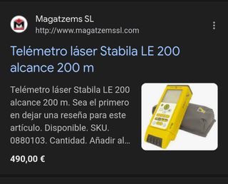 Telémetro Láser Stabila LE 200 medidor distancia.