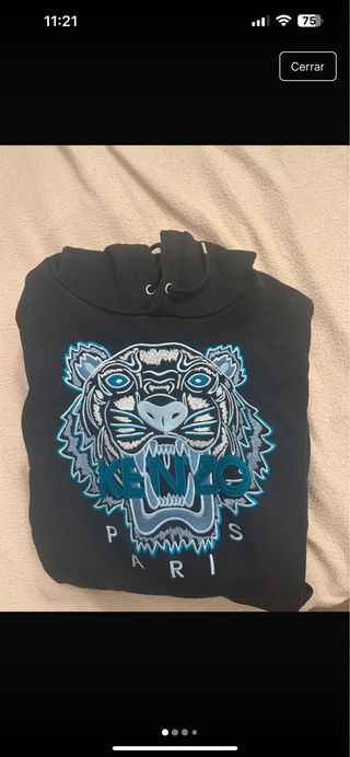 Sudadera Kenzo Negra con Tigre
