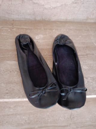Manoletinas negras con lazo Balet
