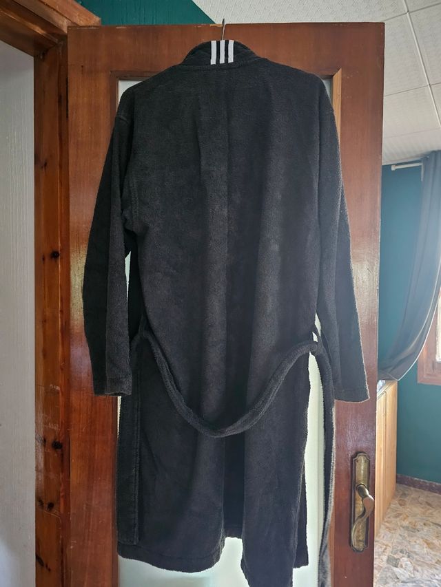 Accappatoio nero da uomo Adidas