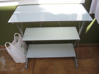 Mueble Estanterías Cristal y Metal