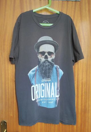 Camiseta Estampada Calavera Talla M