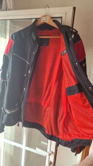 Chaqueta Spidi Talla XL  roja y negra