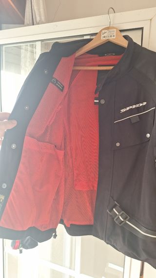 Chaqueta Spidi Talla XL  roja y negra