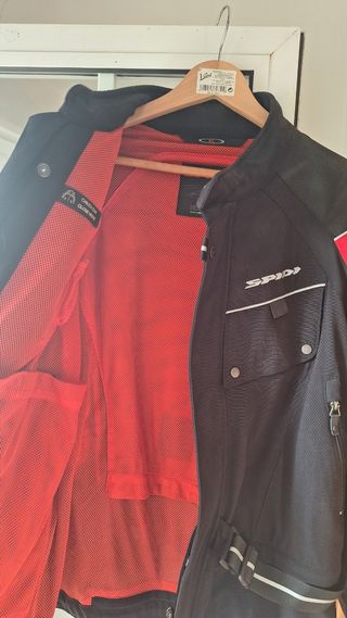 Chaqueta Spidi Talla XL  roja y negra