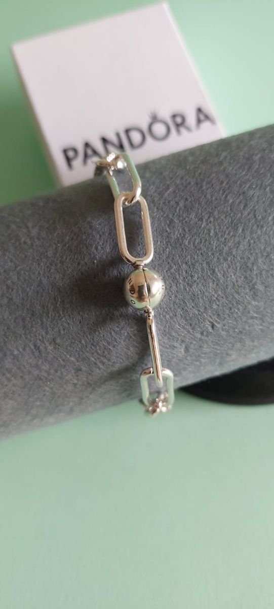 Pulsera Pandora eslabones plata