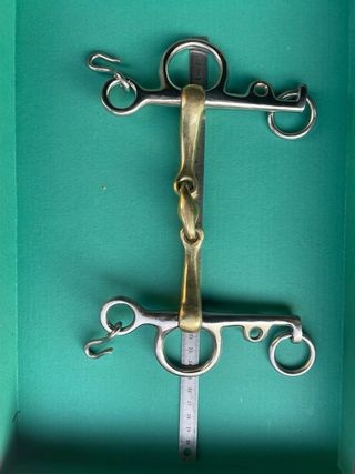 Morso cavallo ottone e acciaio