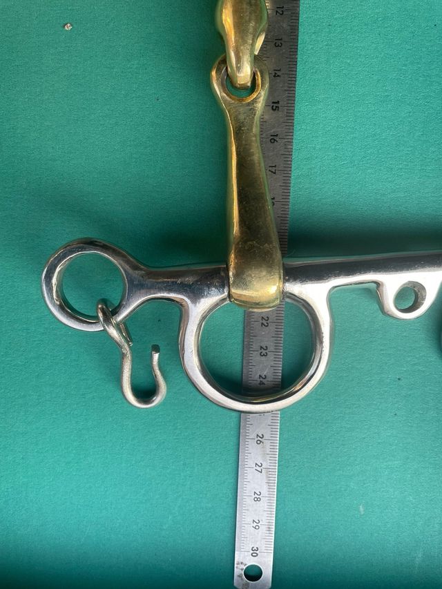 Morso cavallo ottone e acciaio