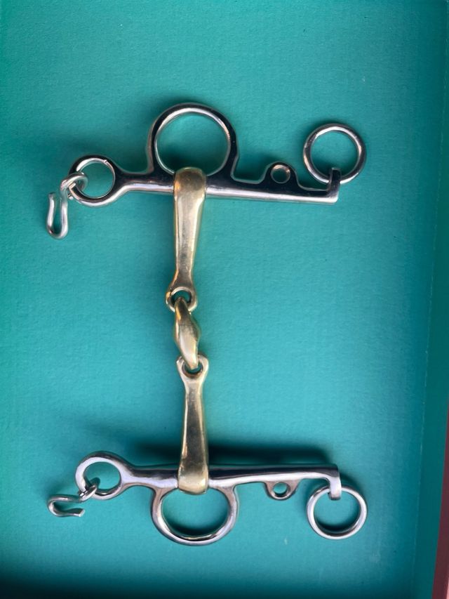 Morso cavallo ottone e acciaio