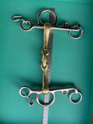 Morso cavallo ottone e acciaio