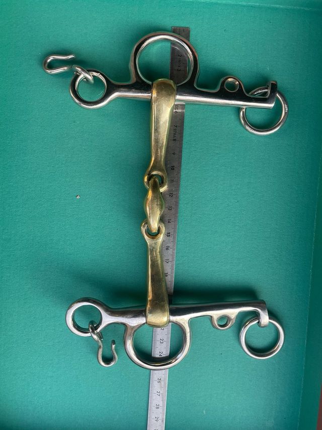 Morso cavallo ottone e acciaio