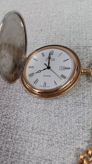 Reloj de Bolsillo Lotus Oro y Plata