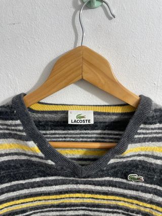 ¡¡OFERTA!! Talla XS Jersey Lacoste Mujer Rayas 