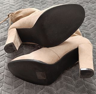 Botines ante beige talla 39