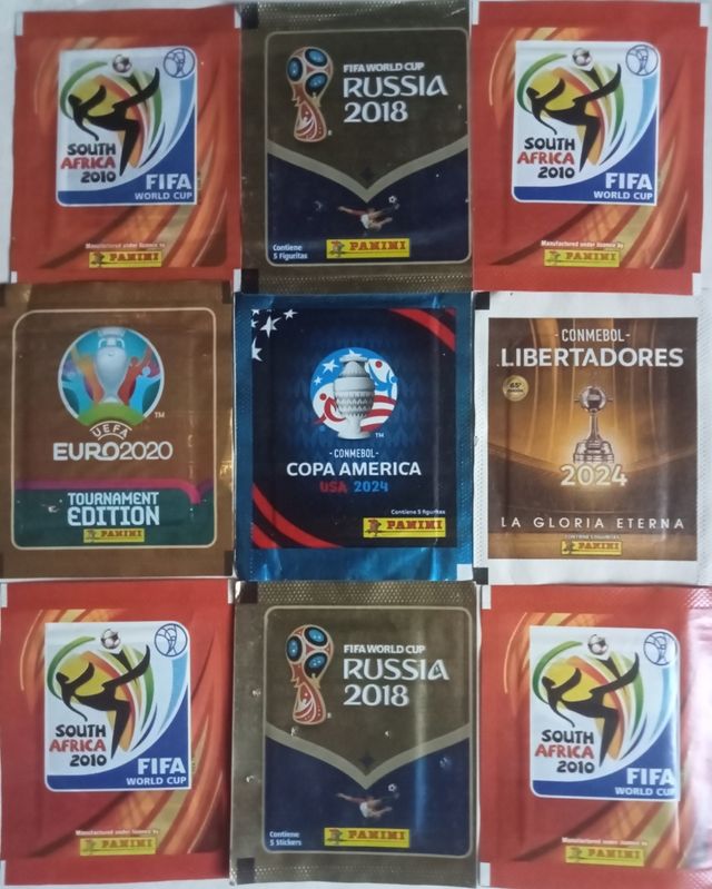 Sobres de fútbol sin abrir Mundial 2010...