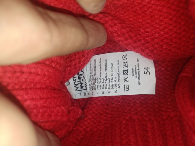 Cappello Minnie Rosso con Paillettes