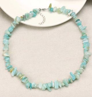 Collar Gargantilla Piedra Natural Amazonita