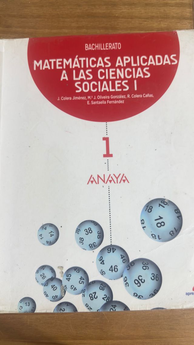 Matemáticas aplicadas a las Ciencias Sociales I.