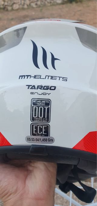 Casco de moto MT talla XS