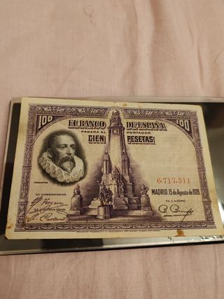 Billete 100 Pesetas 1928 Banco de España
