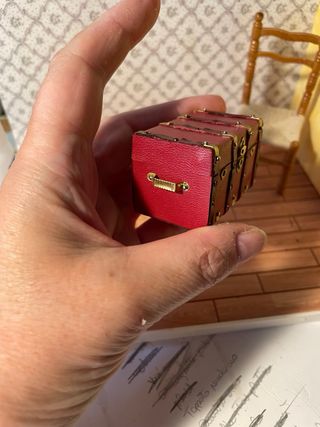 Baule per casa delle bambole 