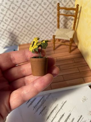 Vaso Girasoli per Casa delle Bambole