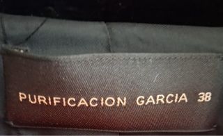 Chaqueta Purificación García Terciopelo Negra