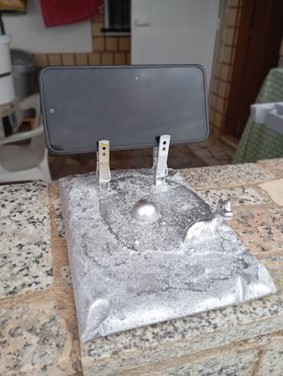 Manualidades de cemento mano