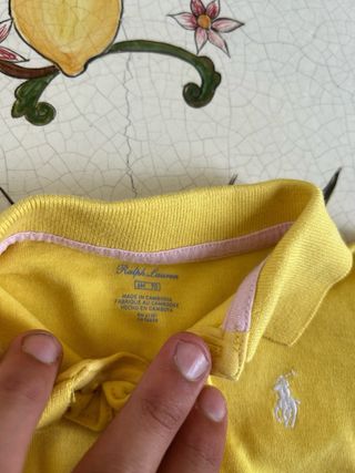 Tutina bambina Ralph Lauren gialla