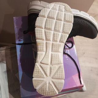 Deportivas Skechers Mujer Negro/Rosa