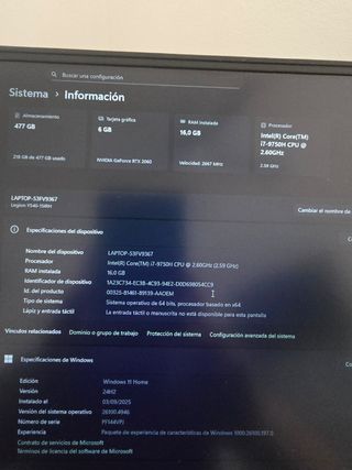 Ordenador Portátil Lenovo Negro