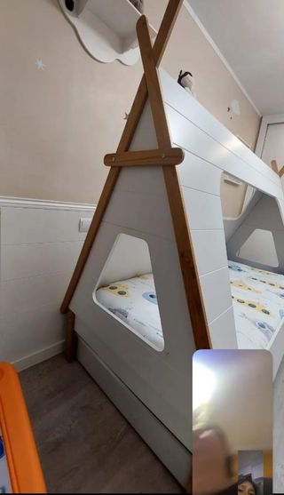 Cama infantil blanca  