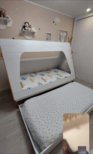 Cama infantil blanca  