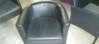 Sillón auxiliar de piel sintetica ( tengo 10 unds)