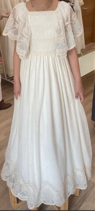 Vestido de Comunión Talla 12 para niña de 10 años