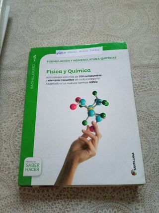Fisica y Química 1ºBachillerato y cuaderno