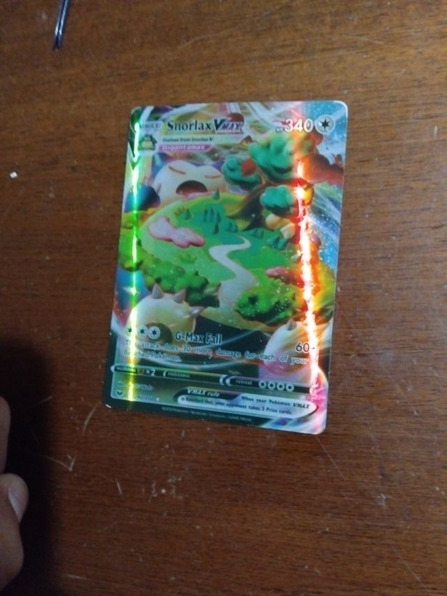 Carta Pokémon Snorlax VMAX 142/202