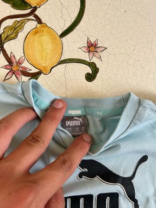 Maglia Puma Bambino Azzurra 1-2 Anni