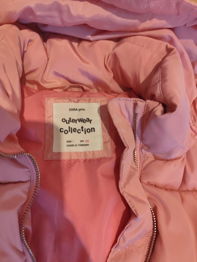 Plumas Zara niña 7 años rosa