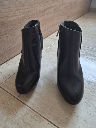 Botines T39 Negro Mujer