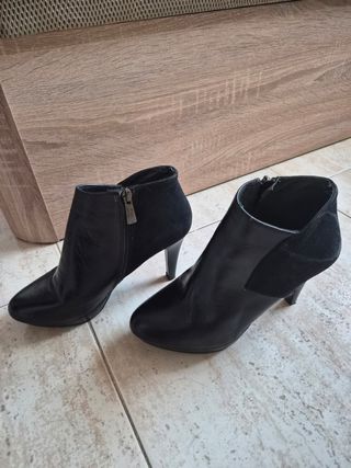 Botines T39 Negro Mujer
